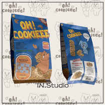 INstudio21 Summer Korean designer brand ohcookieee cartoon printing foldable paper bag