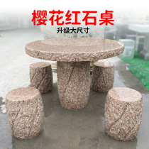 Stone Table Stone Bench Courtyard Garden set of home Outdoor Granite Park Round Table Stones Antique Tables and chairs Tali