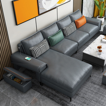 Italian light luxury Minimalist leave-in nanotechnology fabric sofa Chaise living room Modern simple small apartment furniture