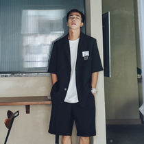 The 49th day casual small suit mens suit summer thin fashion brand mens youth short-sleeved loose jacket