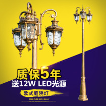 Outdoor Street Lamp Eu Style Courtyard Lamp Flowers Park District Grass Terrace Lamp View Lamp High Pole Lamp Waterproof New Countryside Super Bright
