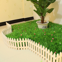 Plastic fence fence fence courtyard indoor White small fence pastoral outdoor kindergarten Christmas decorative fence