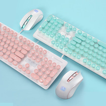 Traditional wired keyboard mouse set with backlight Hong Kong Cangjie Taiwan Phonetic Keyboard mouse wireless combination
