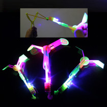 Luminous slingshot flying arrow ejection plane wearing cloud sword Childrens outdoor toys small gifts prizes Park stalls supply