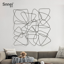 Minimalist living room TV background wall pendant bedroom bedside three-dimensional wrought iron wall decoration creative restaurant wall decoration