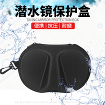 Universal diving mirror box Water lung free latent convenient zipper pressure protection mask dust-proof containing bag snorkeling