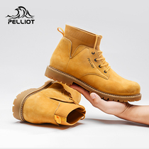 Burhy and outdoor Martin boots 2019 new men and women fashion 100 hitch anti-slip warm boots with short cylinder snowy boots