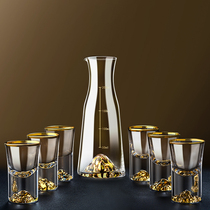 Gold Mountain II Wine Glass Scale Suit Home High Face Value 2 Two Glass Wine Glasses 100ml Creative Wine Fancy