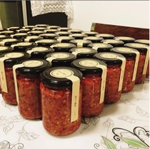 Chili sauce circular lid glass jar of pickles glass bottle honey marmalade condiment bottles sealed chu wu ping