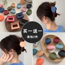 Korean head hairclip hairclip female middle number semi-tied hair grab clip hair top clip hairpin back head accessories