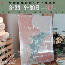 Transparent wood chips sign in photo frame orange geometry new wedding birthday business