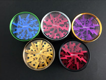 Exported to the United States new color smoke grinder space aluminum material durable four layers message color