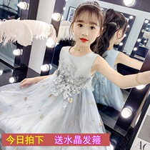  Girls  dresses summer 2021 new princess skirt puffy yarn summer 4 childrens skirts summer 7 foreign style ten-year-old