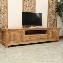 Old Elm TV cabinet Full solid wood locker combination New Chinese antique living room simple bedroom furniture Small apartment type