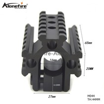 25mm 30mm three-sided pipe clamp 21mm card slot conversion fixture guide aluminum alloy flashlight clamp fixing rail clamp