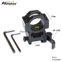 25MM double nail quick release fixture transfer 21mm guide bracket aluminum alloy Flashlight lamp clip KC13