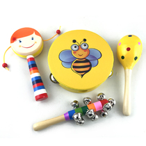 Childrens hand wood new students 0-3-6 quality rattle baby listening toy baby toy gift box 12 years old rattle ot