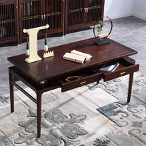 Guangming Furniture Modern Chinese Furniture Imported Ujinmu Full Solid Wood Desk New Chinese Study Zen Desk