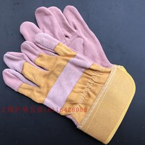 Short welding gloves heat insulation gloves high temperature welder protective gloves canvas gloves labor protection gloves short