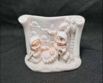  Catholic craft super cute Q version cartoon resin Christmas exquisite small ornaments(8*4*6cm)