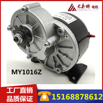 Unette permanent magnet DC deceleration brush motor MY1016Z2-250W24V36V350 gear pulley