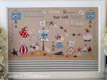 Cross embroidery drawing paper redrawing source file-beach playground