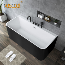 Luogao bathtub home independent adult acrylic seamless three skirts thin side 1 3-1 7 meters Net red bathtub 028