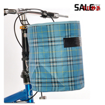 Simple folding car basket car basket electric car front basket basket mountain bike hanging basket canvas vegetable basket