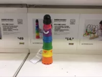 Ikea/Ikea домашняя покупка Mira Toys Cup Cup Baby Toy Mramuta Cup Stack Music