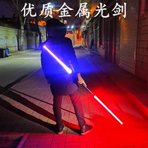Shaking sound lightsaber Star war force metal laser sword playing light color sound light toy gift props cosplay