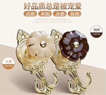 Classic alloy curtain wall hook accessories strap tie ball hanging ball ball double ball pumpkin adhesive hook European hook metal wall hook