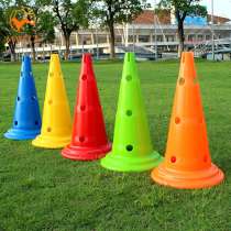 50cm logo barrel with hole roadblock obstacle barrier sign Tube ice cream cone football basketball training equipment