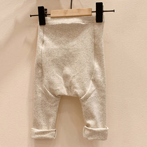 Korean version infant 100 lap pure cotton large PP beating bottom pants baby newborn spring summer autumn high waist pants 3679 months