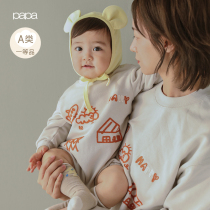 papa climbing autumn mens and womens baby clothes