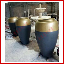 Sandstone flower pot landscape Flower Bowl sandstone glass fiber reinforced plastic painting sculpture European relief art mural outdoor fountain