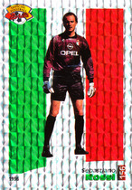 Panini 96 Ligue 1 football star card Rossi AC Milan European star floral card