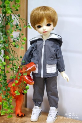 taobao agent Set, doll, sports clothing with zipper, scale 1:6, 2 pieces, 3 colors