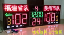 Benefit basketball game electronic foldable scorer scoring screen 24 seconds 14 seconds 12 seconds wireless mobile power supply