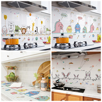  Kitchen oil-proof sticker Self-adhesive high temperature resistant waterproof wall sticker Home stove hood cabinet stove with countertop wallpaper