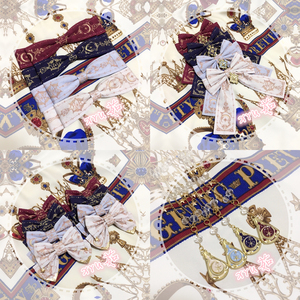 [branch office Ru]【four missions only one】#Astrology cat#lolita waistband modified Small compound KC/hair band/side clip/necklace bhiner lolita fashion