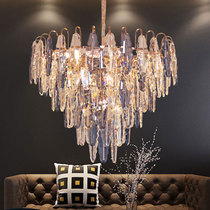 Light luxury chandelier crystal lamp living room lamp luxury high-end restaurant lamp Nordic modern simple atmosphere 2020 new model