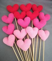 Doll making custom crochet heart-shaped decoration finished material bag love decoration bag hanging wedding wool customization