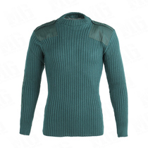 New original Belgian public original military green sweater girl code warm sweater round neck