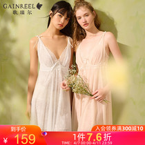(New) Song Riel 2022 Spring Summer Lace Sleeping Dress Girl Cool And Thin Veil Law Style Home 22016HD