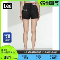 Lee mall with 21 new black high waist shorts womens denim shorts trend L398533YSAXV