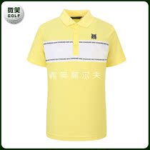 Korea LYN * Special 2021 summer new color color letter GOLF suit mens short sleeve T-shirt GOLF
