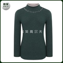 Special 2020 autumn and winter new Korean golf suit WOMENs semi-high collar warm long-sleeved T-shirt GOLF