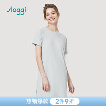 Deanfens sloggi sports wind outside wearing home cotton comfortable short sleeves dress HW00332