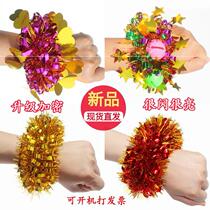 Cheerleading beauty cheerleading golden jewelry school dance hand circle girls kindergarten dancing wrist flower