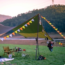 Sanfeng out multifunctional clothesline outdoor sky screen bunting camp anti-stumbling flag lantern rope camping atmosphere pennant